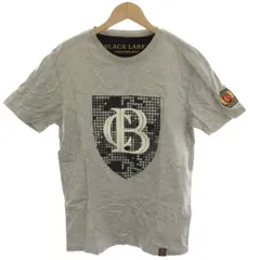 ブラックレーベルクレストブリッジ BLACK LABEL CRESTBRIDGE Tシャツ 2 グレー 半袖 ラウンドネック 千鳥格子柄 モノグラムロゴ /REのサムネイル