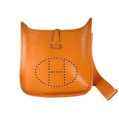 超美品】HERMES エブリン 2PM オレンジ □I刻印 ショルダーバッグ 