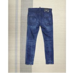 38 M☆DSQUARED2 デニム スキニー グランジ ブルー クールガール 