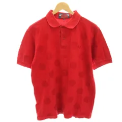 コムデギャルソンシャツ COMME des GARCONS SHIRT × FRED PERRY ポロシャツ カットソー 半袖 水玉 ドット柄 S 赤 レッド S15311 /HNのサムネイル