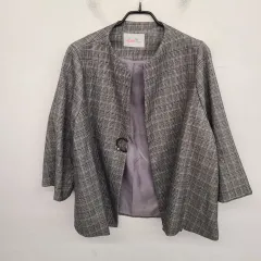 レディース 66サイズ ザ・イーストショップ オーバーサイズ CHECK ジャケット