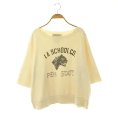 レミレリーフ REMI RELIEF print half sleeve sweat スウェット プルオーバー 五分袖 F オフホワイト /HK ■OSのサムネイル