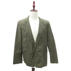 エルエルビーン L.L.BEAN テーラードジャケット ミドル丈 40 カーキ 無地 シングルボタン /MA6 ■ECD001のサムネイル