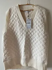 新品) ZARA ベスト L アイボリー
