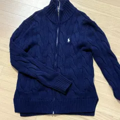 正規品 ポロ ラルフローレン ニット ジップアップ