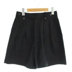 シンゾーン Shinzone GURKHA SHORT PANTS パンツ 34 黒 ブラック 無地 ショート丈 サイドアジャスターボタン 25SMSPA08 /APのサムネイル