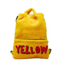 BALENCIAGA ファー バックパック ネオンイエロー - メルカリ