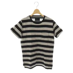 ラウンジリザード LOUNGE LIZARD 7112 8684ボーダー柄Tシャツ カットソー 1 グレー ブラック /ES ■OS ■ADのサムネイル
