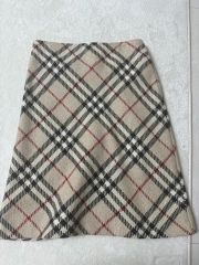 BURBERRYバーバリーチェック ブークレ ミニスカート アーカイブ
