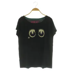 ドーリーガールバイアナスイ DOLLY GIRL by ANNA SUI ドーリーアイT Tシャツ カットソー 半袖 フレンチスリーブ 2 ブラック /MY ■OSのサムネイル