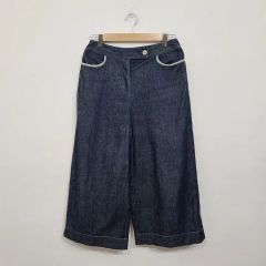 美品 ANAYI センタープレス フレアパンツ ネイビー サイズ36*ND267