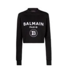BALMAIN バルマン クロップド スウェット シャツ 正規品のサムネイル