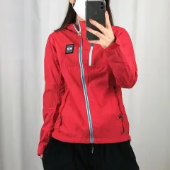K2 レッド 季節の変わり目 薄い ウィンドブレーカー ジャケット 90 250306