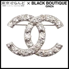 シャネル CHANEL ブローチ シルバー メタル ココマーク ラインストーン コスチュームジュエリー A15P レディース 101867427