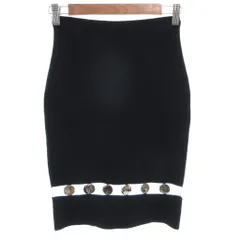 アレキサンダーワン ALEXANDER WANG タイトスカート イージー XS ストレッチ ビジュー装飾 ひざ丈 黒 ブラック /KB ■GY62のサムネイル