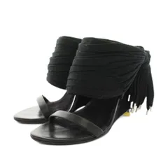 アレキサンダーワン ALEXANDER WANG サンダル ウェッジソール フリンジ 37 黒 ブラック /YMのサムネイル