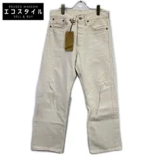 RRL ダブルアールエル 782861176001 ｵﾌﾎﾜｲﾄ ｺｯﾄﾝ ﾛｺﾞ刺繍 VINTAGE 5 POCKET NATURAL SELVEDGE JEAN/ﾎﾞﾀﾝﾌﾗｲﾃﾞﾆﾑﾊﾟﾝﾂ 30×30のサムネイル