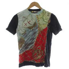 ハンティングワールド HUNTING WORLD Tシャツ カットソー M マルチカラー 半袖 航海柄 切替 /GG ■NIのサムネイル