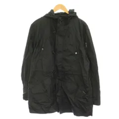 カルバンクラインジーンズ Calvin Klein Jeans ジャケット ナイロン L 黒 ブラック フード付き ボタンダウン 長袖 ポケット付き /GPのサムネイル