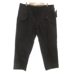 ヨウジヤマモト YOHJI YAMAMOTO ワイルドサイド WILDSIDE タグ付き コットンチノ フラップポケット ドローストリングパンツ ジップフライ 3 黒 ブラック /GVのサムネイル