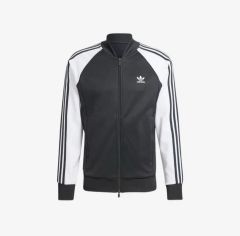 新品 タグ付き】adidas ジップアップ ジャケット ブラック/ホワイト