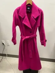 DKNY ピンクロングコート Sのサムネイル