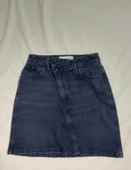 Calvin Klein CK デニムミニスカート アシンメトリーデニムミニ 25インチのサムネイル
