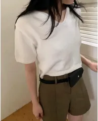 ハートネック 春夏 デイリー ニット