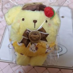 サンリオ ポムポムプリン かぼちゃパンツ マスコットホルダー ぬいぐるみ タグ付 サンリオ ポムポムプリン かぼちゃパンツ マスコットホルダー