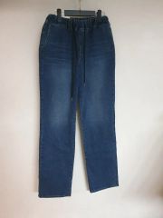 美品 濃紺《RED CARD》イージーパンツ(W30)スウェットデニム 加工 