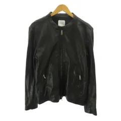 ユナイテッドトウキョウ UNITED TOKYO シングルライダース レザージャケット ジップアップ ラムレザー ショート丈 3 黒 ブラック 0427