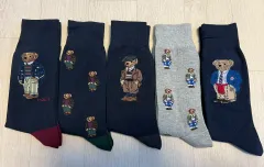 POLO RALPH LAUREN / 新使用 熊 ドール 靴下 5足 / 新靴下