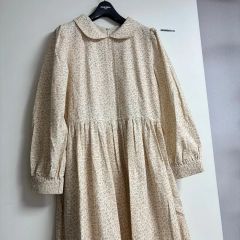 美品 キャバン キュプラポリエステルジャージーギャザーワンピース