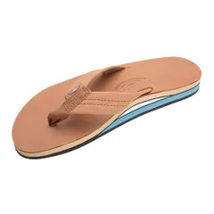 新品箱付き 各サイズあり【RAINBOW SANDALS】DOUBLE LAYER PREMIER LEATHER WITH ARCH SUPPORT　TAN/BLUE　レインボーサンダルのサムネイル