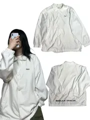 FILA（フィラ） 白 コーチジャケット ウィンドブレーカー 105
