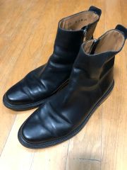 SAINT LAURENT PARIS ヒールサイドジップブーツ 43.5 SAINT LAURENT PARIS ヒールサイドジップブーツ 43.5 - メルカリ