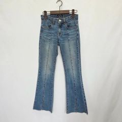 MissMe ミスミー ブーツカット デニムパンツ 23 刺繍 スタッズ フレア