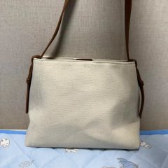 美品 ライム(LIME) マキシムナイロン 3wayリュック ベージュ×ブラウン 