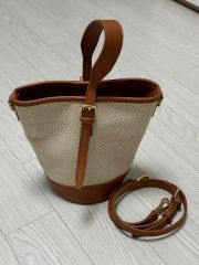 LA TOUR EIFFEL ハンドバッグ ミニバッグ トート千鳥柄 ベージュ 