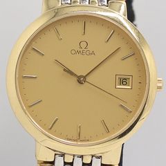 OMEGA オメガ コンビ クォーツ デイト 稼働品 新電池 - メルカリ