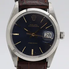 良品 ロレックス 6694 オイスターデイト プレシジョン 手巻き ブルー文字盤 メンズ腕時計 4036230 4BGT ABC22325 TAMのサムネイル