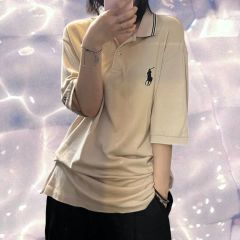 【激レア】ラルフローレン ♡ロゴ刺繍半袖ポロシャツ　レモンイエロー 激レア】ラルフローレン ♡ロゴ刺繍半袖ポロシャツ レモンイエロー