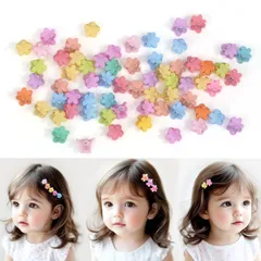【在庫セール】花 50個セット キッズ ベビー ヘアピン ヘアクリップ くすみカラー かわいい おしゃれ 髪留め 髪飾り 子供用 子ども レディース こども 子供 幼稚園 ミニ 保育園 ヘアアクセサリー 大人用 ガールズ 女の子 卒園式 入園式 卒業式 入学式