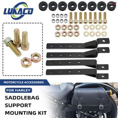 ユニバーサルモーターサイクルハードサドルバッグマウントブラケットキットサドルバッグサポートサイドラゲッジハーレーホンダヤマハスズキ