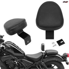 ホンダ 500 CMX300 CMX500 2017-2022 用 オートバイ用フロントドライバーバックレスト ライダーバッククッション PUレザーパッド