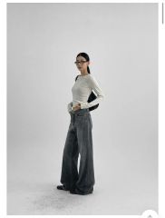 KHAKIPOINT Record Straight Denim blue M - メルカリ