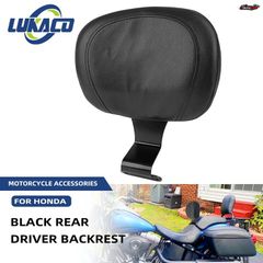 ホンダ VTX 1800 VTX1800 用 ブラック モーターサイクル ドライバー バックレスト シーシーバー クッションパッド
