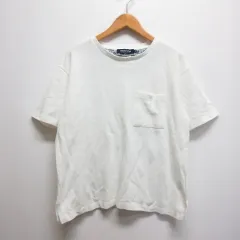ユニオンステーション UNION STATION 半袖 ポケット ワイド Tシャツ M 白 ホワイト カットソー メンズビギのサムネイル