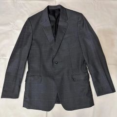 106 美品UNITED ARROWS カシミヤ混 ネイビー グレンチェック42 - メルカリ