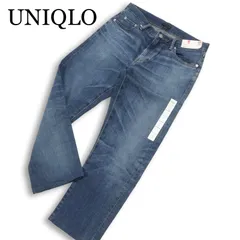 【新品 未使用】 UNIQLO ユニクロ 通年★ USED加工 スリムフィット ジーンズ ストレッチ デニム パンツ Sz.31 メンズ